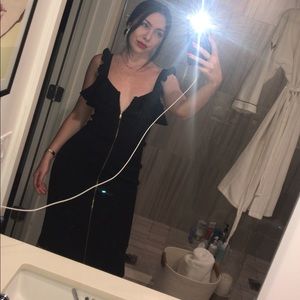 Ruffle zip dress